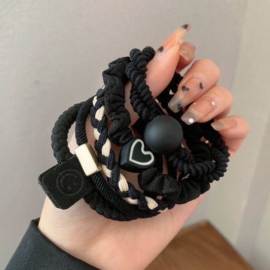 New style rubber band - Black 5-piece set