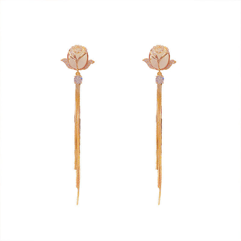 6 Set - Flower long chain earrings (Unit price 54)