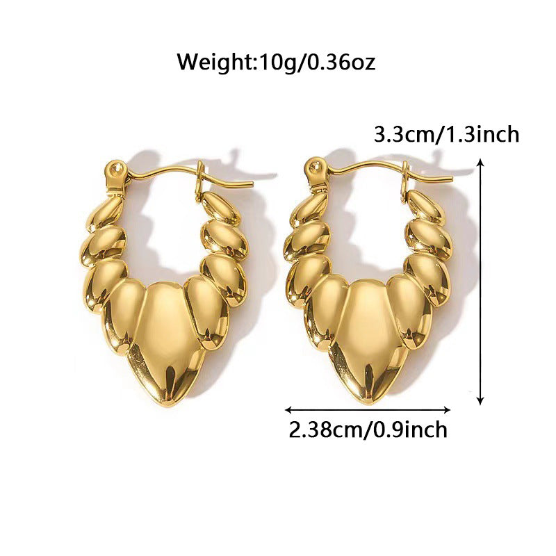 3 Pairs - Twist Drop Earrings for Women (1 Pair Price - 40)