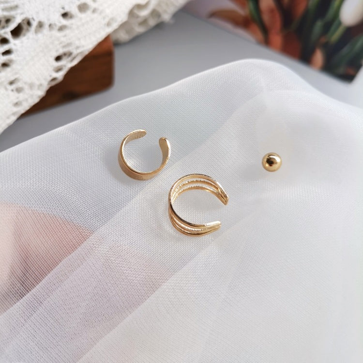 6 Set - Super fairy earclip earring - Golden (Unit price 15)