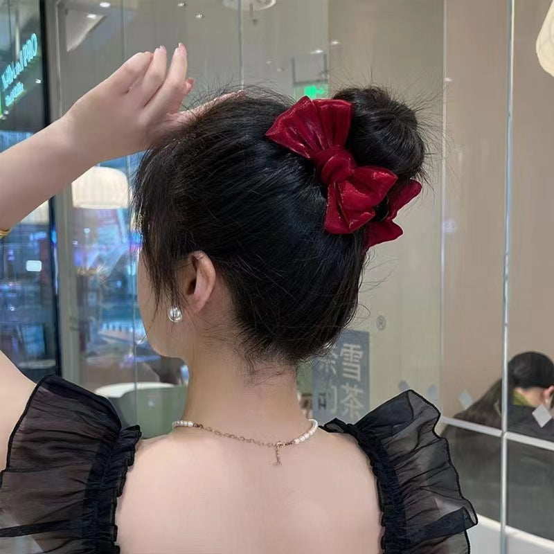 3 Pc - Super fairy French bow head clip (Mix Color) (1 Pc Price - 34)