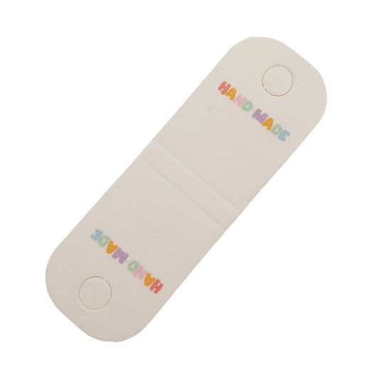 3*9 cm folded cardstock ~ Handmade adult and children's hair tie cardstock white hair accessory DIY packaging (Pak of 100)