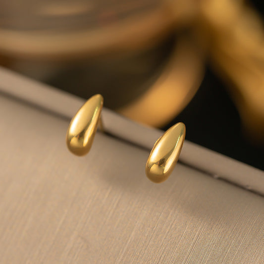 3 Pairs - Anti Tarnish Water drop earrings gold (1 Pair Price - 51)