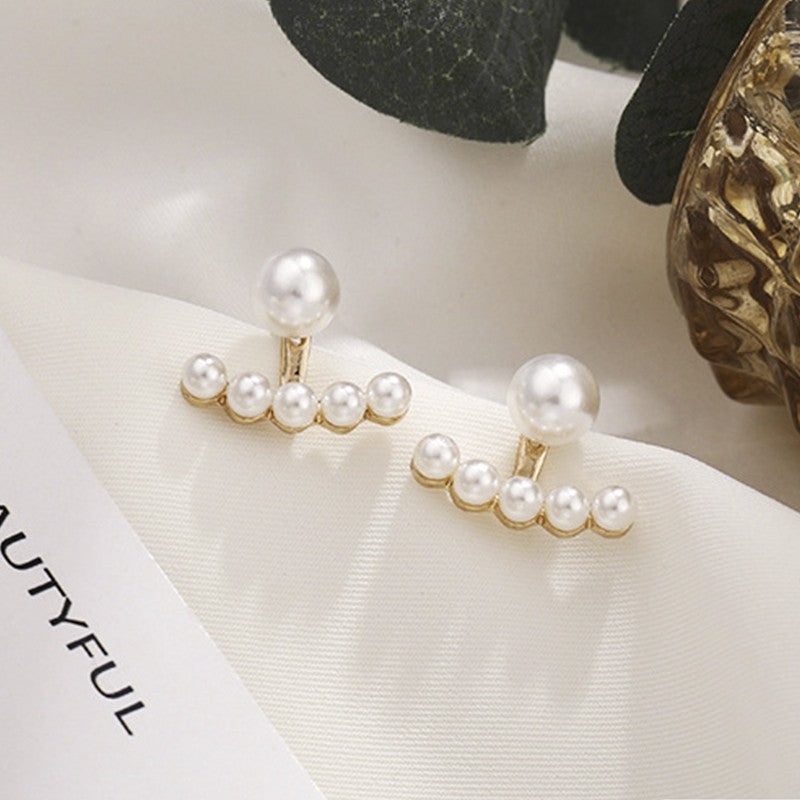 6 Pairs - Fan-Shaped Stud Earrings (1 Pair Price - 18)