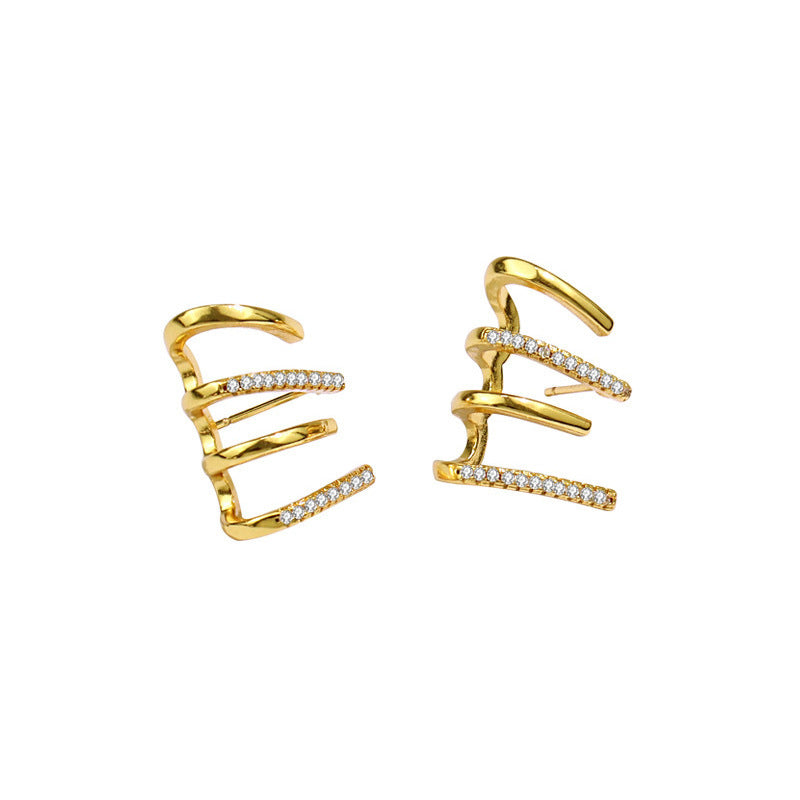 6 Set - One-piece dropshipping earrings - Golden (Unit price 21)