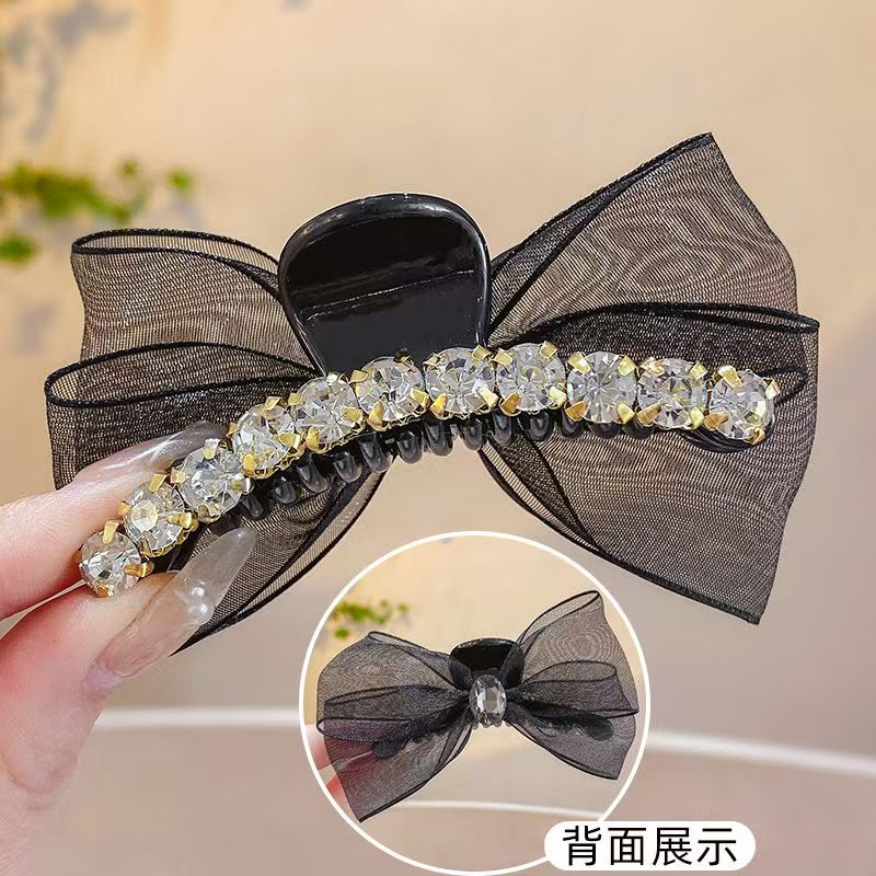 3 Pc - Rhinestone black color clutchur (1 Pc  Price - 24)