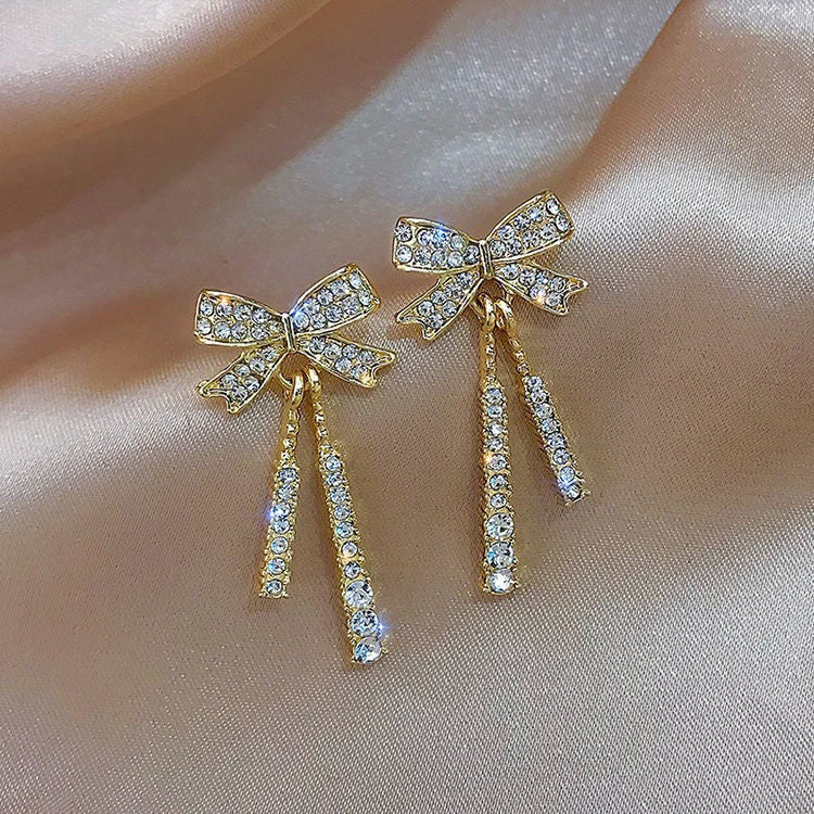6 Pairs - Exquisite New Design Bow Earrings (1 Pair Price - 35)