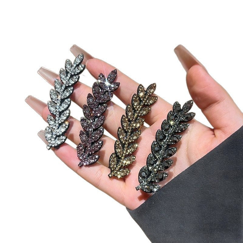 10 Pc - Rhinestone Wheat Ear Hairpin (Mix Color) (Unit Price - 7)
