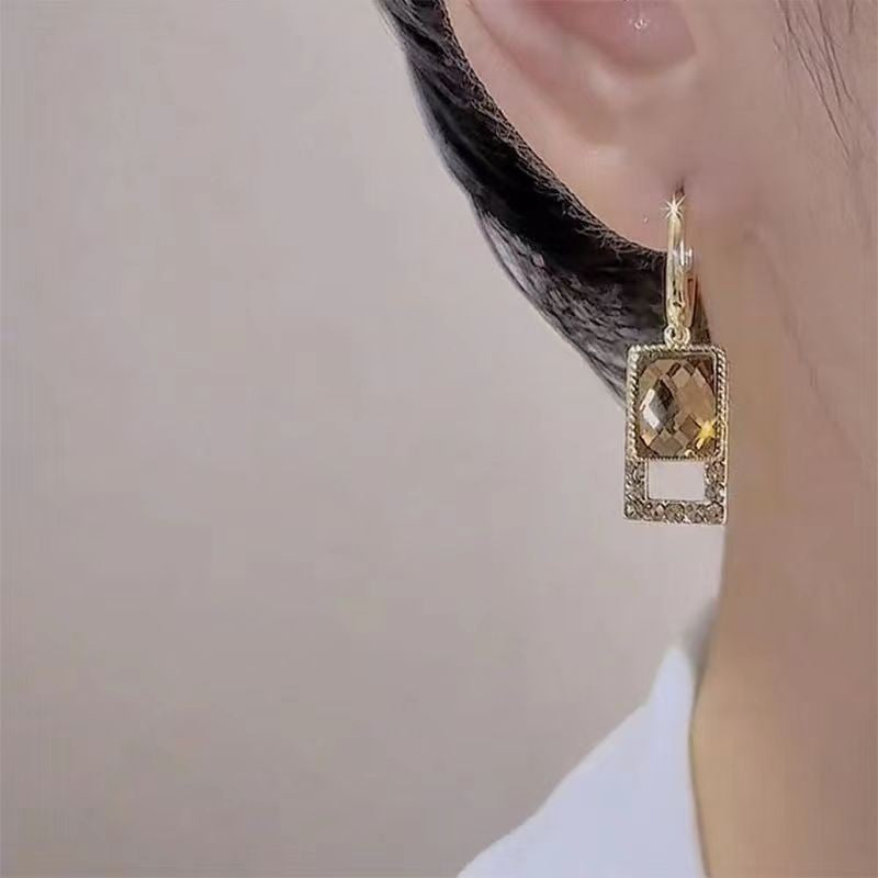 6 Set - Brown zircon earrings (Unit price 32)