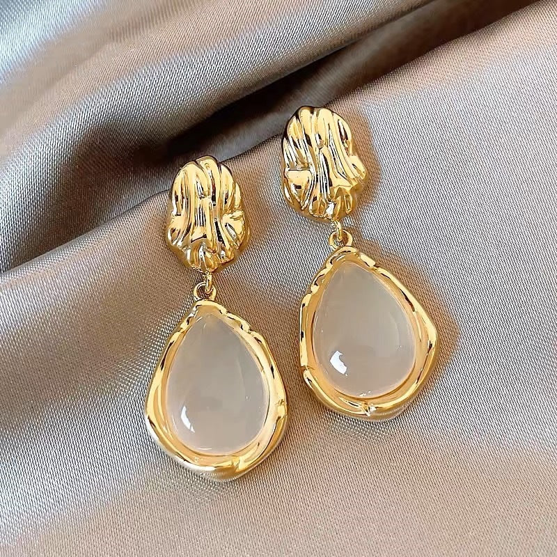 6 Pairs - Colored Water Drop Earrings (Mix Color) (1 Pair Price - 24)