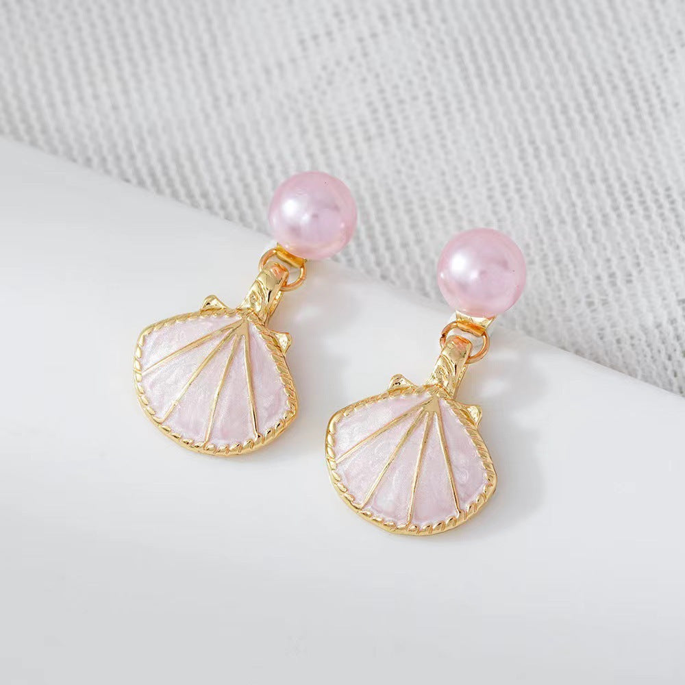 6 Pairs - Retro Ocean Style Earrings (Mix Color) (1 Pair Price - 29)