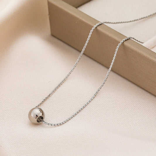 3 Pc - Bead Necklace - Silver (Unit Price - 30)