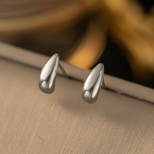 3 Pairs - Anti Tarnish Water drop earrings silver (1 Pair Price - 46)