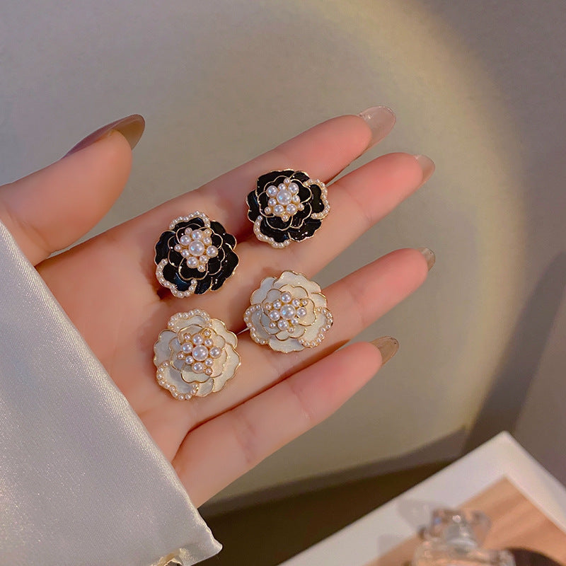 6 Set - Camellia Earrings (Mix color) (Unit price 33)