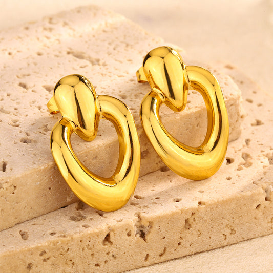 3 Pairs - Anti Tarnish Irregular Earrings (1 Pair Price - 48)