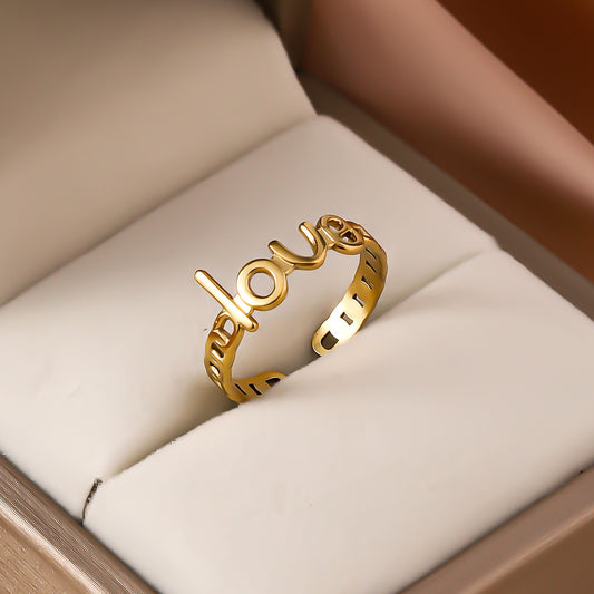 3 Pc - LOVE Ring - Golden (Unit Price - 60)