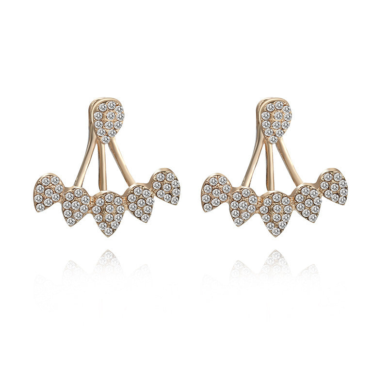 6 Set - Hollow full diamond earrings (Unit price 31)
