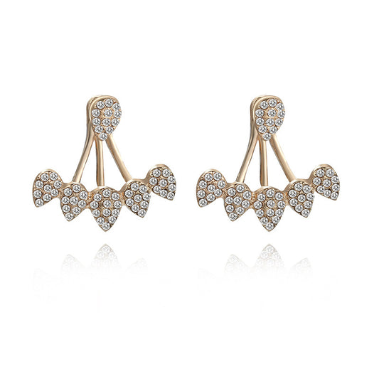 6 Set - Hollow full diamond earrings (Unit price 31)