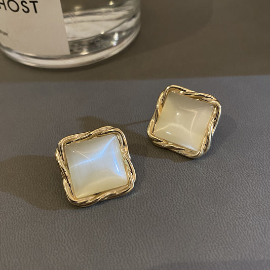 6 Set - High-grade geometric pattern resin earrings (1 Set price - 26)