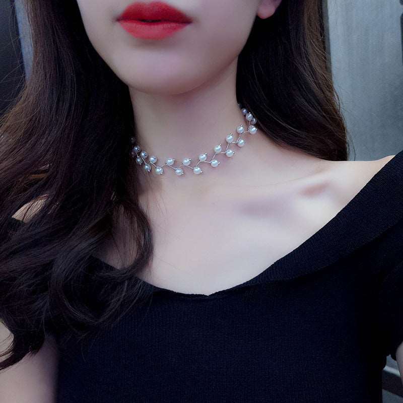 6 Pc - Choker Neck Strap Short Necklace (Unit Price - 42.00)