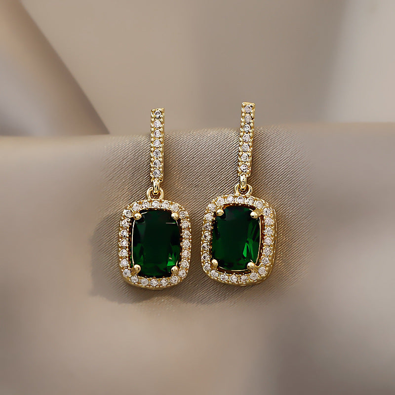 6 Set - Gemstone earrings - Mix Color (Unit price 27)
