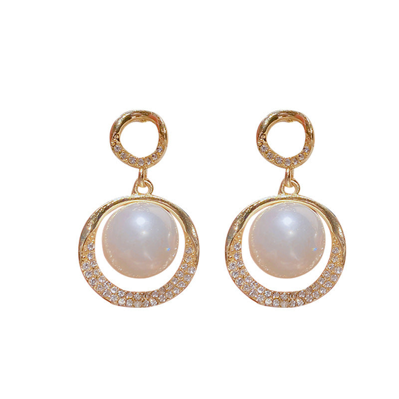 6 Set - Mermaid pearl round earrings (Unit price 37)