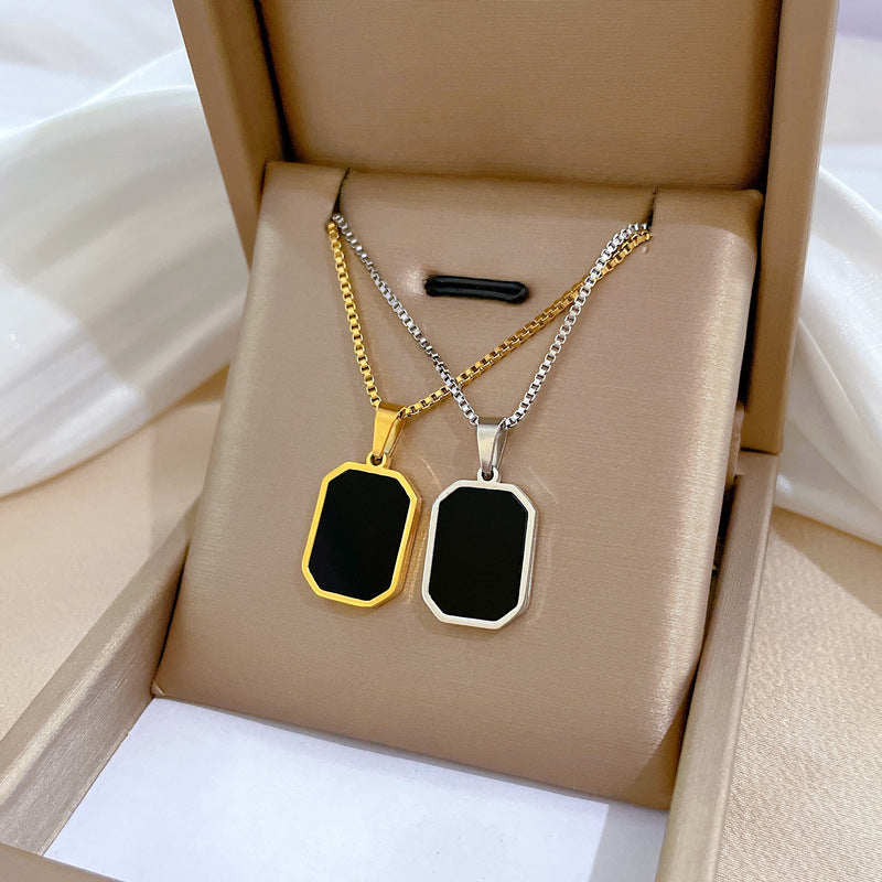 6 Pc - Geometric Pendant Necklace (Mix Color) (1 Pair Price - 27)