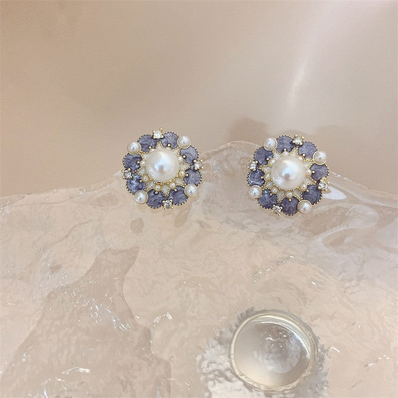 6 Set - Retro purple crystal earrings (Unit price 28)