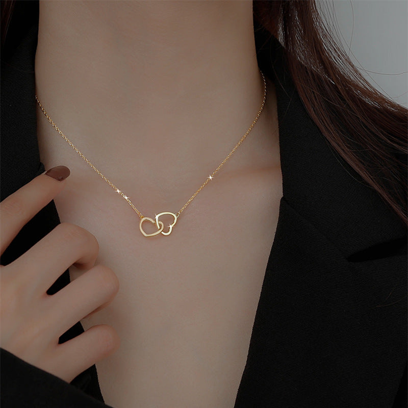 3 Pc - Anti Tarnish Love necklace gold (1 Pc Price - 66)