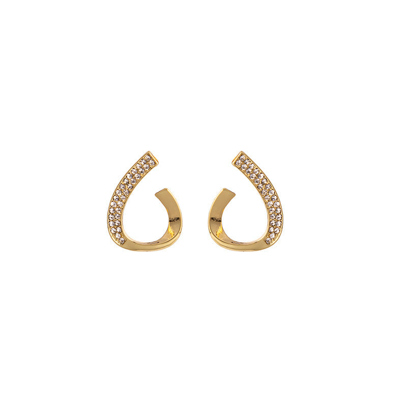 6 Set - New geometric diamond earrings (Unit price 25)