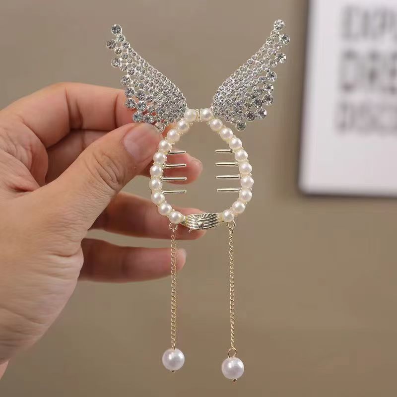 Little Angel Wings ball buckle hairclip