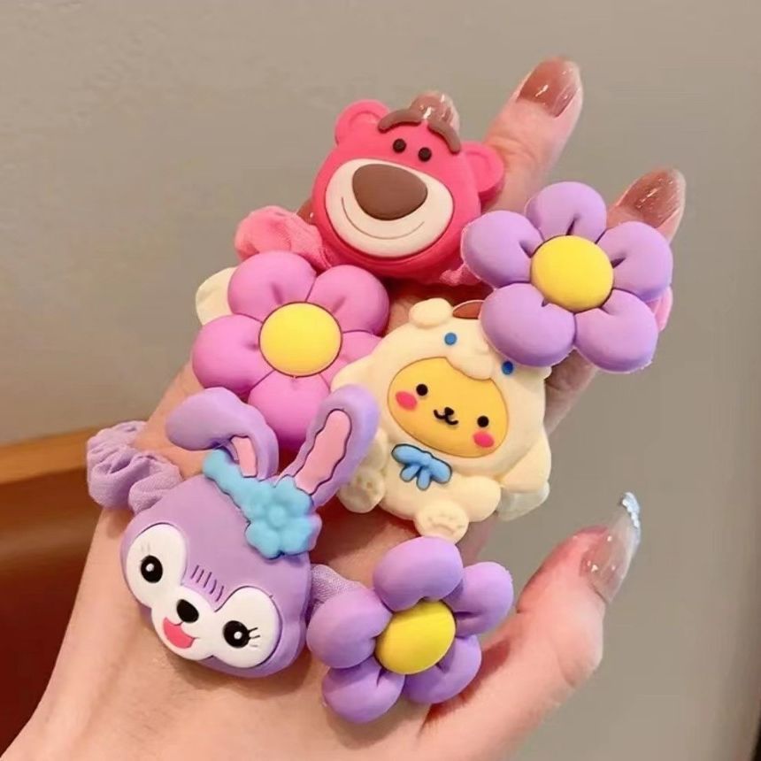 10 Pc - Children's Star Dailu Hair Ring High Ponytail Tie (Mix Color OPP bag) (Unit Price 9)