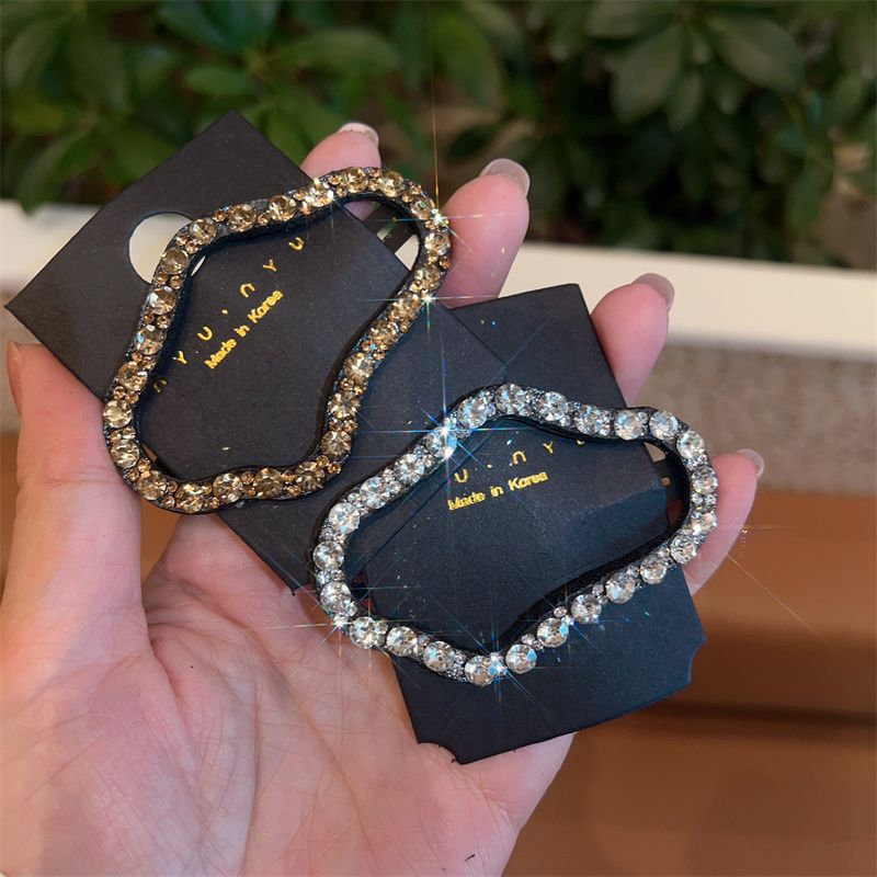 10 Pc - Rhinestone cloud hairpin (Mix Color) (Unit Price - 10)