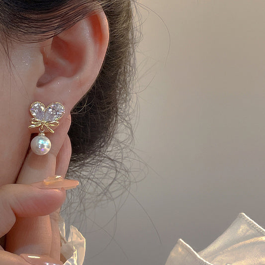 6 Set - Sweet love heart earrings (1 Set price - 33)