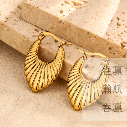 3 Set - Anti Tarnish Oval Shaped Earring (Unit Price - 41)
