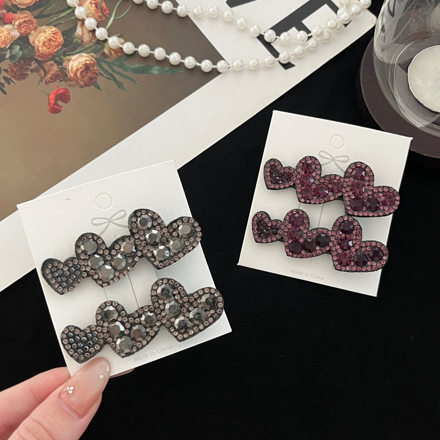 10 Pc - Heart-Shaped Duckbill Clip (Mix Color) (Unit Price - 9)