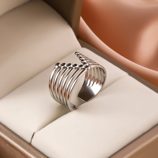 3 Pc - V-Ring Silver (Unit Price - 42)