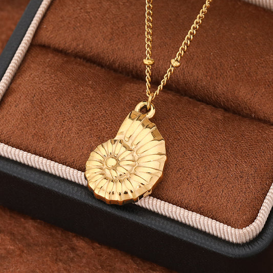 3 Pc - New Shell Necklace - Golden (Unit Price - 101)