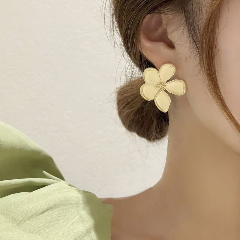 6 Set - French flower earrings (Mix color) (Unit price 34)