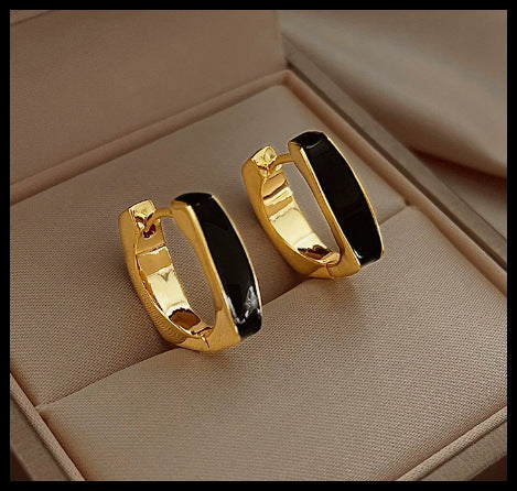 6 Pairs - Drop Glaze Geometric Earrings (Mix Color) (1 Pair Price - 30)