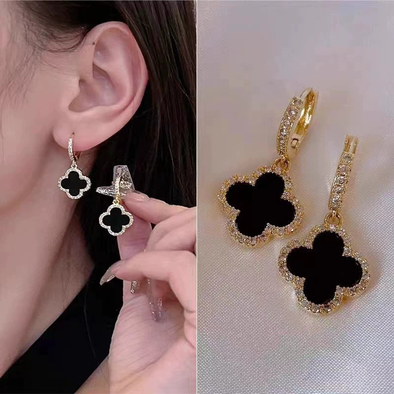 6 Pairs - Full Diamond Ear Buckle Earrings (1 Pair Price - 36)