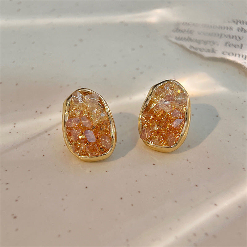 6 Set - New trend crystal earring (Mix color) (Unit price 32)