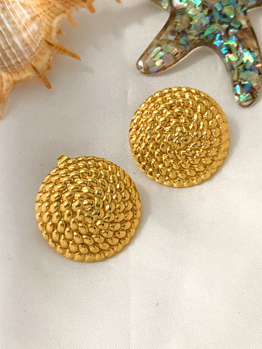 3 Pairs - Anti tarnish new circle earrings (1 Pair Price - 44)