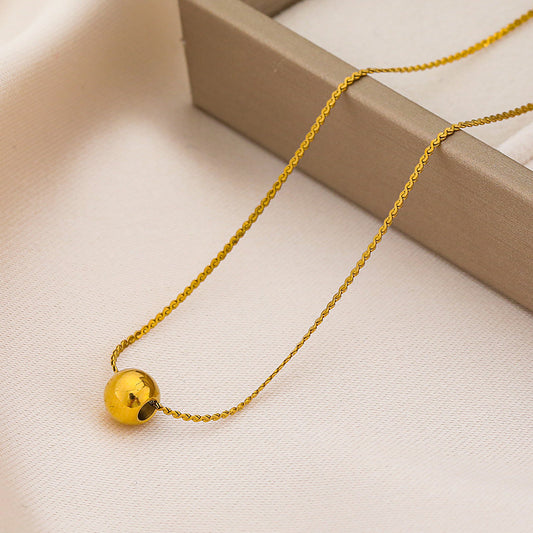 3 Pc - Bead Necklace - Golden (Unit Price - 48)