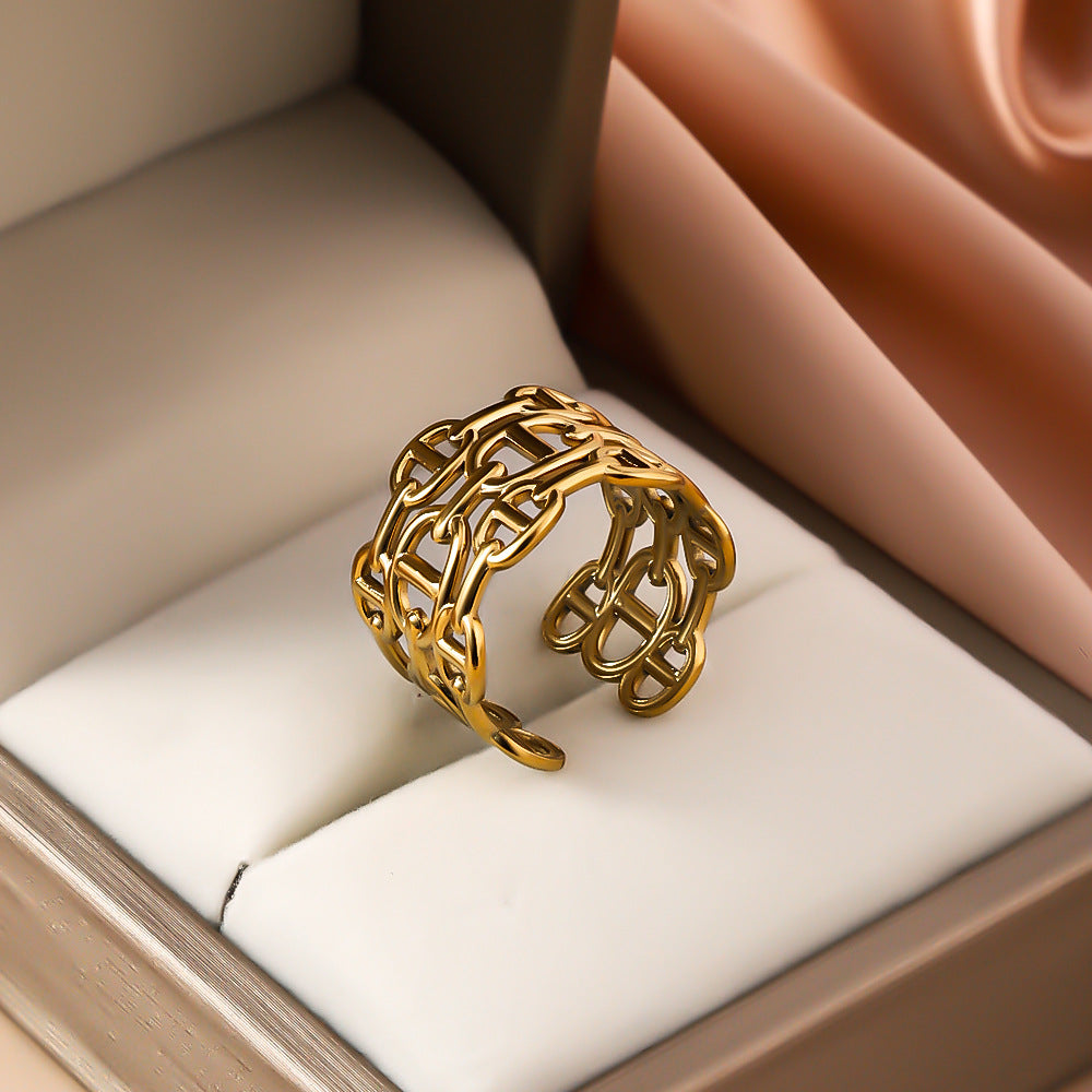 3 Pc - Irregular Ring - Golden (Unit Price - 60)