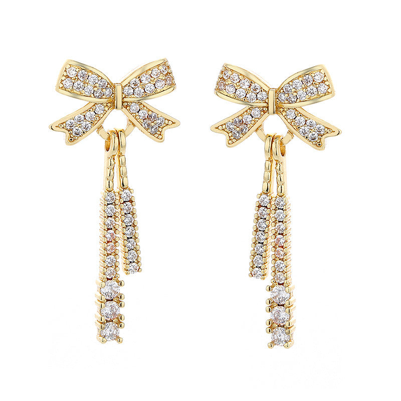 6 Pairs - Exquisite New Design Bow Earrings (1 Pair Price - 35)