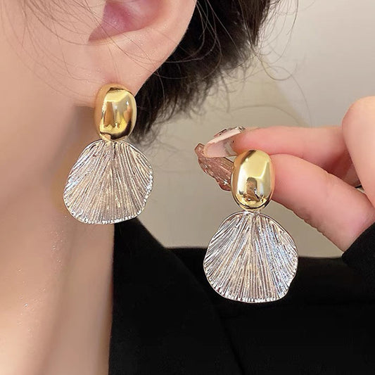 6 Set - Gold Silver Shell Earring (Unit price 27)